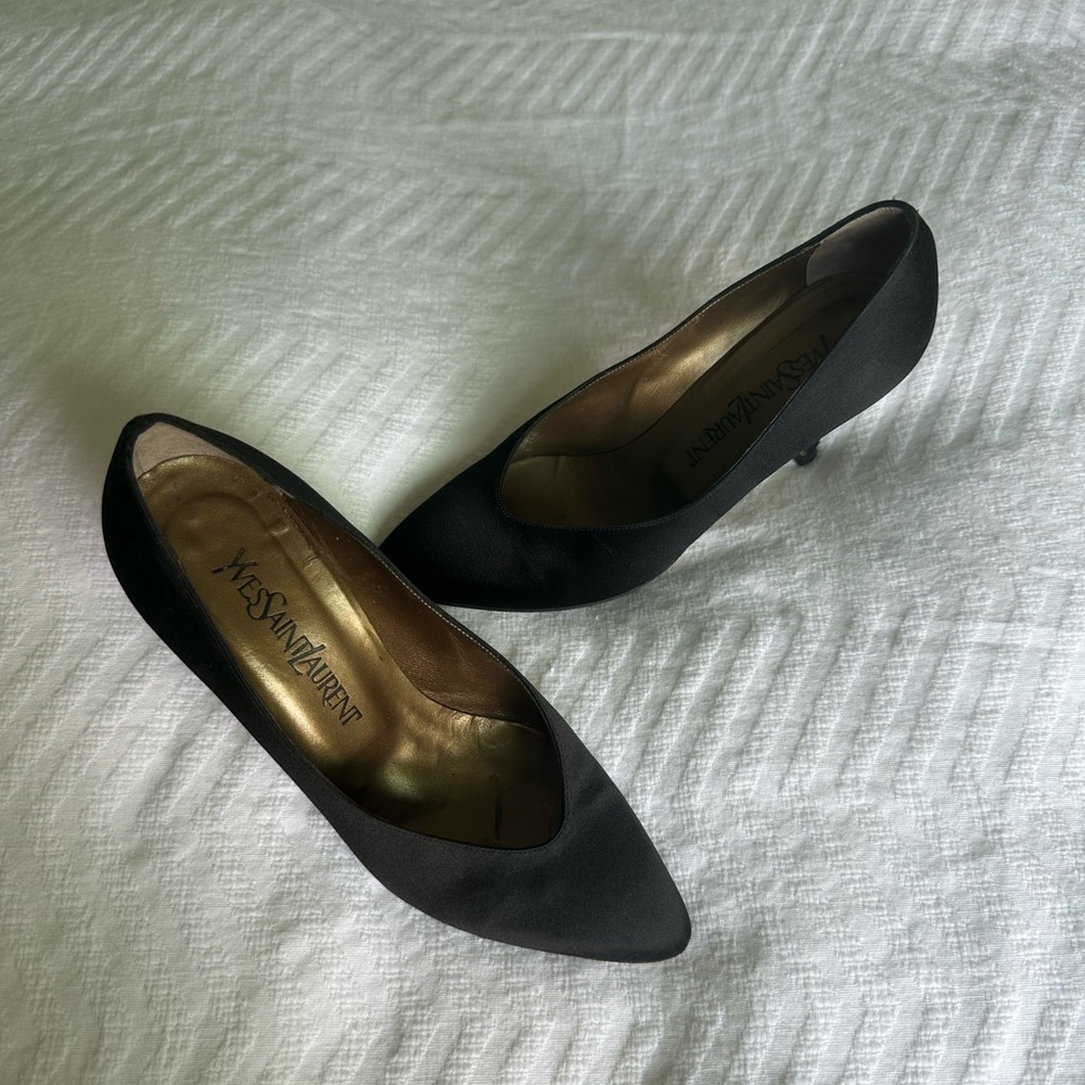 Vintage Black Yves Saint Laurent Heels